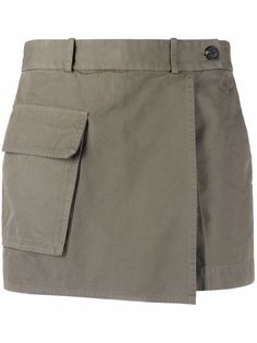 Helmut Lang pocket-detail mini skirt