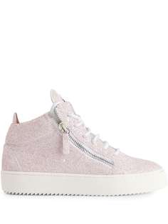 Giuseppe Zanotti glitter-detail lace-up trainers