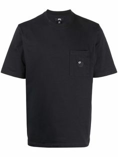 Stussy футболка с вышитым логотипом