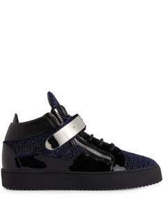 Giuseppe Zanotti patent high-top trainers