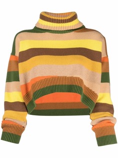 AMI AMALIA укороченный джемпер в полоску