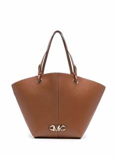 Michael Michael Kors logo-plaque leather tote bag