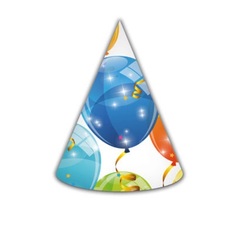 Колпак для праздника в ассортименте 6 шт. Procos Sparkling Balloons