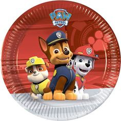 Тарелка Бумажная одноразовая 20 см, 8 шт Procos Paw Patrol