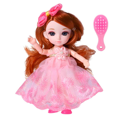 Кукла шарнирная Funky Toys Малышка Лили с расческой 16 см