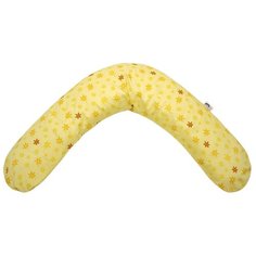 Подушка Theraline для беременных 190 см цветочки желтый