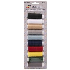 Набор ниток 40/2 200 м., Ассорти, упак./10 шт., Bestex (1)