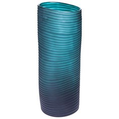 KARE Design Ваза Swirl, коллекция "Водоворот" 16*36*16, Стекло, Бирюзовый