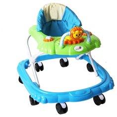 Ходунки Alis Львенок, 8 колес, тормоз, музыка, игрушки, зеленый
