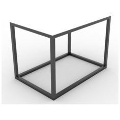 Журнальный столик Vigretty loft 60x40x44 см белый ГРОСТАТ