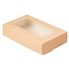 Контейнер одноразовый картонный Eco Tabox PRO 1000 мл, 20x12x4 см, коричневый (5 шт)