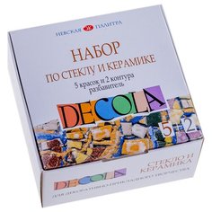Краски Невская палитра Decola по стеклу и керамике 4041176 5 цв. (20 мл.)