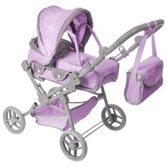 Коляска-трансформер 2-в-1 для кукол 8458 Buggy Boom Infinia, сиреневый