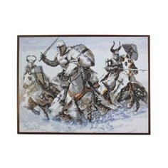 07.008 Набор для вышивания Палитра Рыцари, 36*26 см