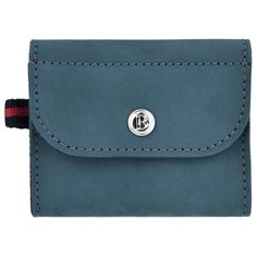 Кошелек BB1 из натурального нубука, цвет синий