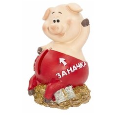 Копилка свинка красная Заначка ПСВ Холдинг