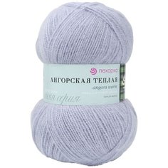 Пряжа Пехорка Ангорская тёплая 100гр. 480м (40% шерсть, 60% акрил) (25-Кристалл), 5 мотков