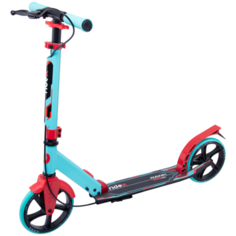 Самокат 2-х колесный RIDEX Rank 200 мм, ручной тормоз, мятный/красный