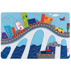 Коврик сервировочный детский On the Road синий Guzzini