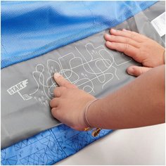 Куртка походная водонепроницаемая детская фиолетовая MH500 KID, размер: 103-112 CM 4-5, цвет: Синий QUECHUA Х Декатлон Decathlon