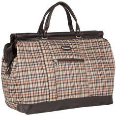 Дорожная сумка 7021д желтая клетка Polar