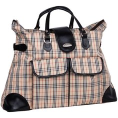 Дорожная сумка 6089д оранжевая КЛЕТКА Polar