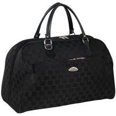 Дорожная сумка 7052д черный шашечки Polar