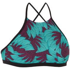 Верх женского купальника для серфинга ANDREA KOGA MALDIVES с открытой спинкой, размер: 90 B, цвет: Синий OLAIAN Х Декатлон Decathlon