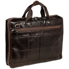 Мужская кожаная сумка 5191 коричневый Polar