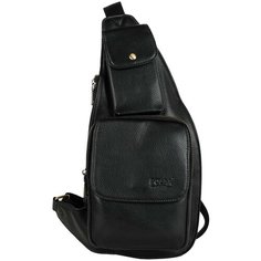 Мужская кожаная сумка 23176 черный Polar