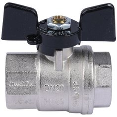 Кран шаровый Bugatti Oregon 03020 муфтовый (ВР/ВР), латунь Ду 20 (3/4")