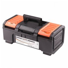 Ящик с органайзером Stels 90761 39x22x16.2 см 16 черный/оранжевый