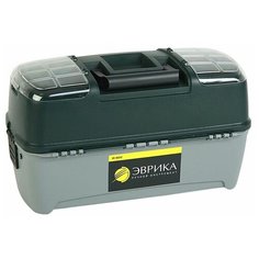 Ящик с органайзером Эврика ER-10342 46.5x23x25 см серый/зеленый