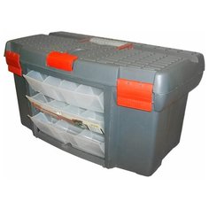 Ящик с органайзером SKRAB MJ-2037 (27707) 53.5x30x27.5 см серый/красный