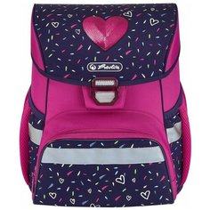 Herlitz Ранец Loop Tropical Heart (50025848), фиолетовый/розовый
