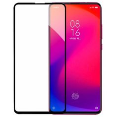 Защитное стекло для Xiaomi Redmi Note 9 полноклеевое черная рамка Bora Sco