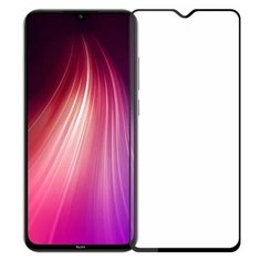 Закаленное стекло Full Cover+Full Glue Vespa Xiaomi Redmi 9/9T/Poco M3 Черная рамка DF