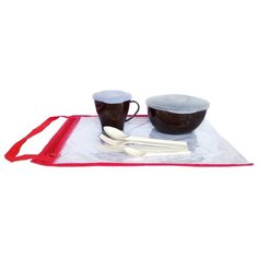 SOLARIS S1106 набор посуды на 1 персону «Походный» шоколадный