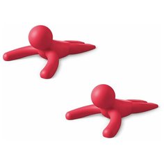 Набор из 2 дверных стопперов Buddy красный Umbra
