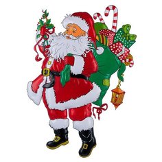 Новогоднее панно Snowmen "Дед Мороз с подарками", 71х58 см (Е3030)