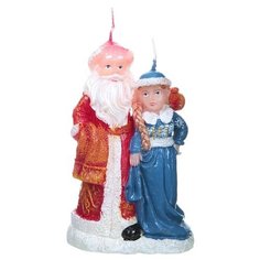 Новогодняя свеча Snowmen "Дед Мороз и Снегурочка" ,18 см, 390 г. (Е51219)