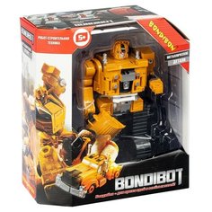 Трансформер BONDIBON 2в1 BONDIBOT робот-строит. техника (экскаватор гусеничный), метал. Детали (ВВ4921)