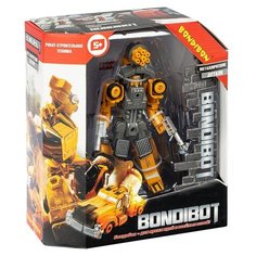 Трансформер BONDIBON 2в1 BONDIBOT робот-строит. техника (бетономешалка), метал. Детали (ВВ4923)