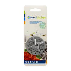 Eurokitchen NR-1210 Набор нож и решетка для мясорубки/кухонного комбайна BOSCH, Philips, 1 шт., сталь