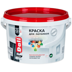 Краска акриловая DALI Для потолков матовая снежно-белый 2.5 л