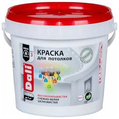 Краска акриловая DALI Для потолков матовая снежно-белый 0.9 л