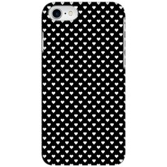 Чехол-накладка Mitya Veselkov IP7.MITYA-032 для Apple iPhone 7/iPhone 8 белые сердечки на черном