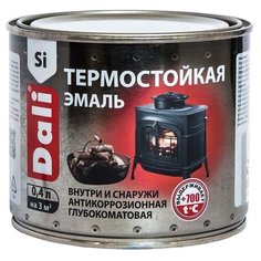 ЭМАЛЬ ТЕРМОСТОЙКАЯ "DALI" ЧЕРНАЯ 0,4 Л (6) "РОГНЕДА"