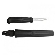 Нож Morakniv Wood Carving Basic, нержавеющая сталь, цвет рукоятки черный