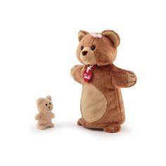 Медведь с медвежонком игрушка на руку Trudi